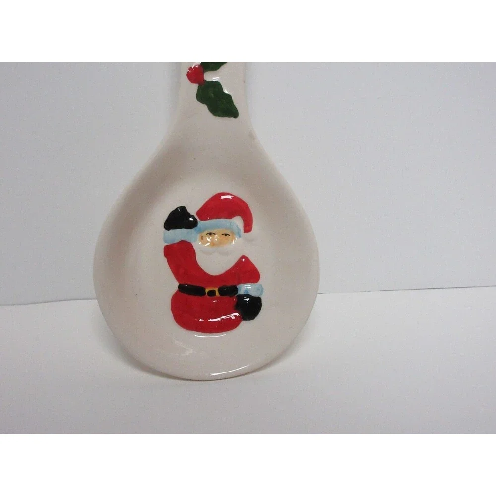 Santa Christmas Spoon Rest Holiday